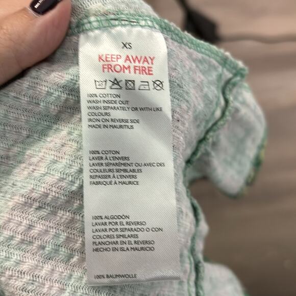 Urban Outfitters Pink and Green Floral Boho Short Sleeve Dress Size XS - Picture 7 of 8